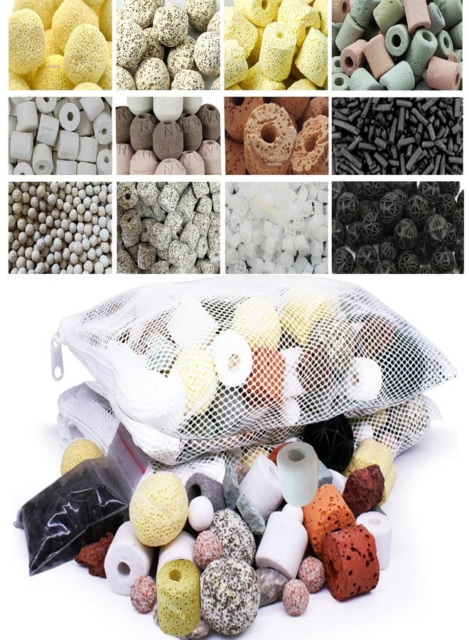 COLOURFUL - Aquarium Filter Media | Improved Water Quality and Healthy Fish Tanks | Providing a Multi-Faceted Approach to Aquarium Filtration | Net Bag Free | (12 in 1 Filter Media, 900g Pack of 1) - Image 1